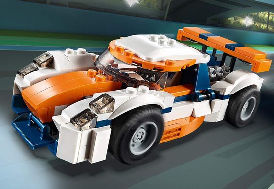 LEGO Sports Car With Black Wheels