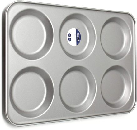 6 Hole Yorkshire Pudding Tray In Steel