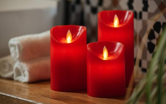 Votive Style Red LED Candles