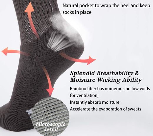 Men's Diabetic Socks Circulatory In Grey