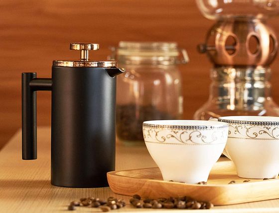 Small Cafetiere Coffee Press Gold Top