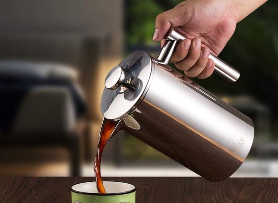 Double Walled Cafetiere With Cool Grip
