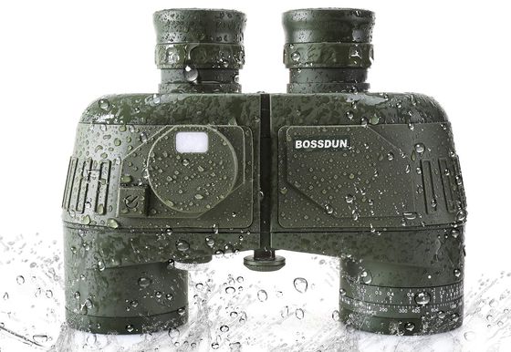 Green 10x50 Marine Binoculars With Strap