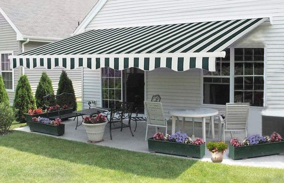 Wall Mounted Awning With Steel Wind Handle