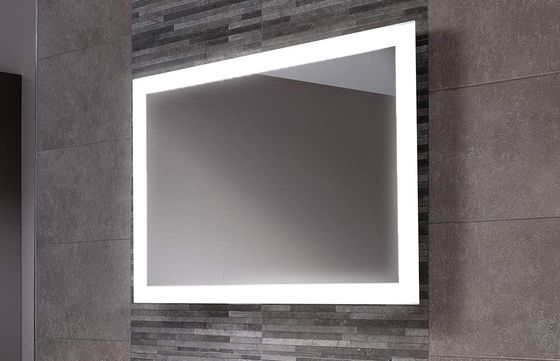 LED Bathroom Lights Around Rectangular Mirror