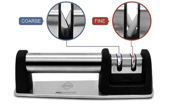 Carbide Knife Sharpener With Big Black Handle