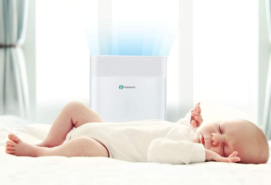 White Air Purifier With Baby