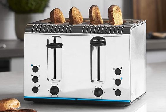 Four Slot Buckingham Steel Toaster