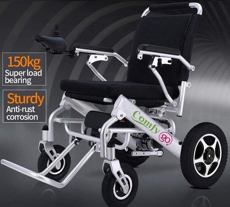 4 Wheels Electric Wheelchair In Steel