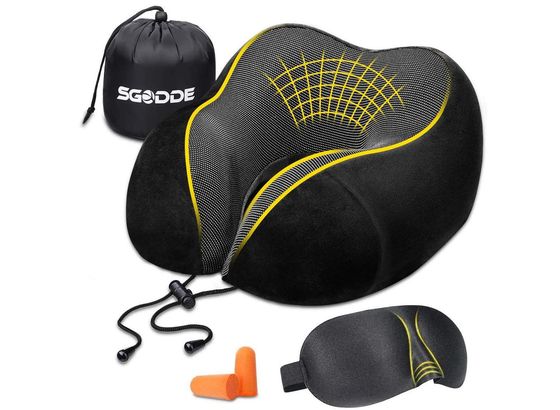 Neck Support Pillow With Black Exterior