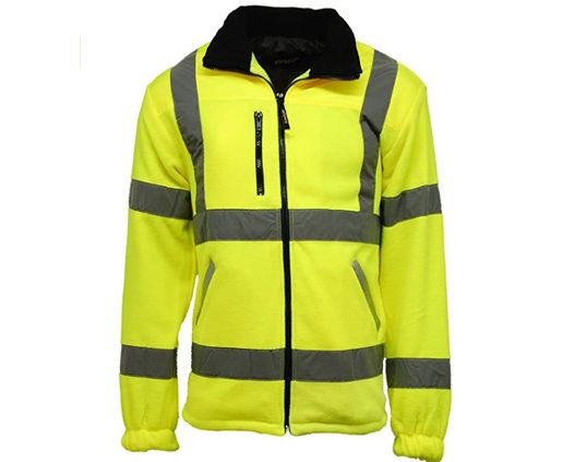 Hi-Vis Lined Fleece Jacket All Yellow