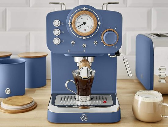 Nordic Espresso Machine In Light Blue