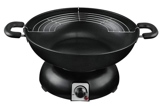 Electric Wok With Black Exterior