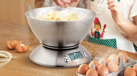 Kitchen Weighing Scales With 4 Buttons