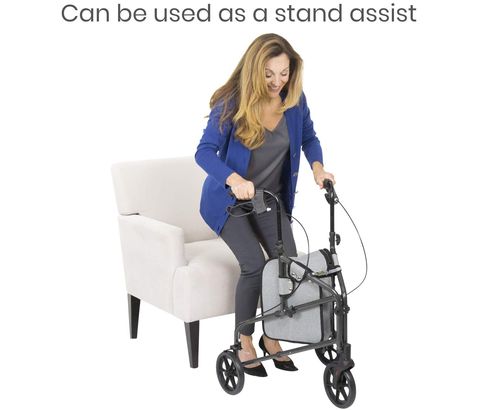 Mobility Rollator With Hand Brakes
