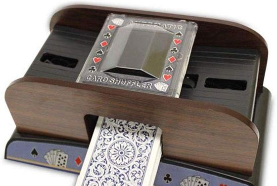 Automatic Card Shuffler In Wood Finish
