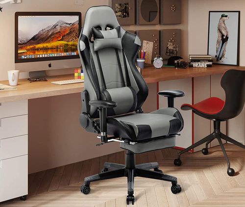 Ergonomic Seat Tilt PC Office Chair With Black 5 Star Base