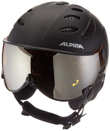 Ski Helmet In Black With Big Visor