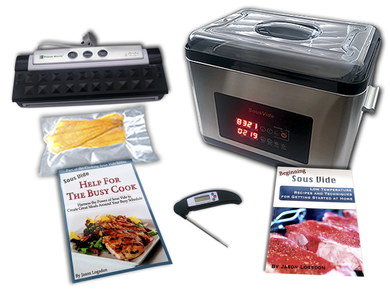 Steel Sous Vide Oven Bundle With Guide Book