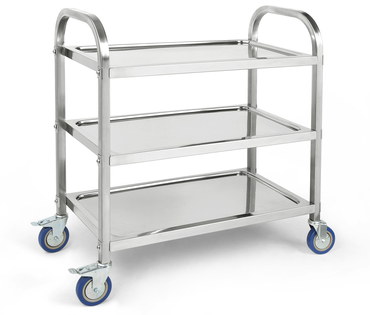 Kitchen Trolley On Wheels With 3 Levels
