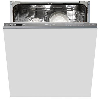 Integrated Full Size Dishwasher With Grey Open Door