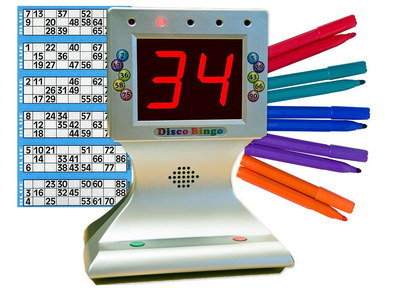 Electronic Bingo Game With Coloured Pencils