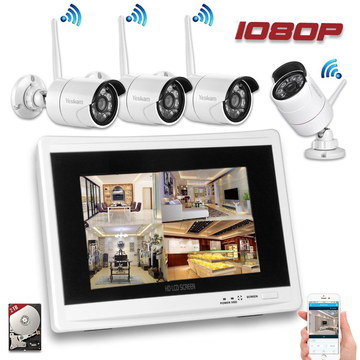 Wireless Domestic CCTV Showing Tablet PC