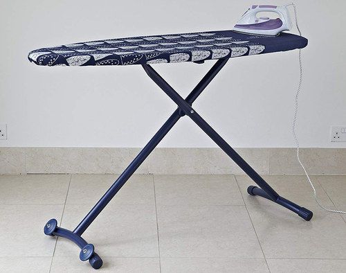 Wide Ironing Board With Blue Frame