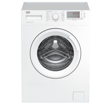 Washing Machine In White Front View