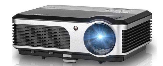 Home Projector With Chrome/Black Exterior