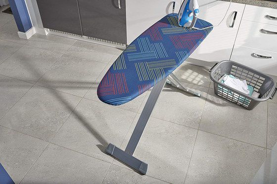 Big Ironing Board With Blue Pattern Cover
