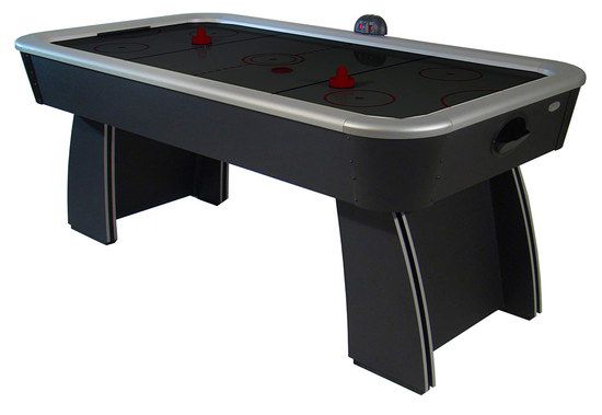 Air Hockey Table With Black Play Surface