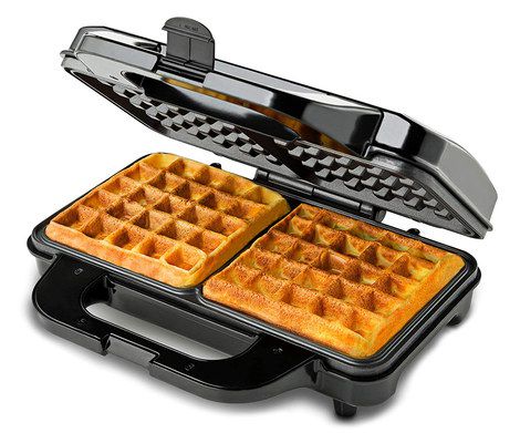 Waffle Maker Machine With All Black Exterior
