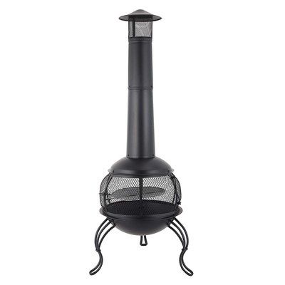 Slim Tall Chiminea With Grill