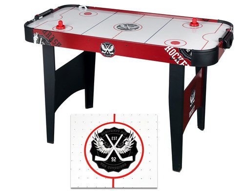 Electric Air Hockey Table With Red Pucks