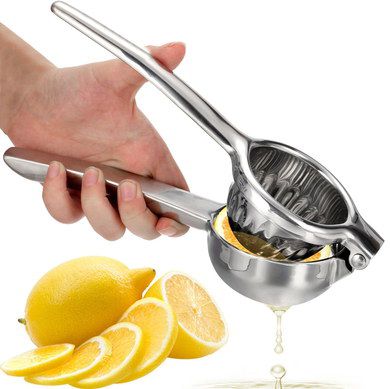 Lemon Press With Long Steel Handle