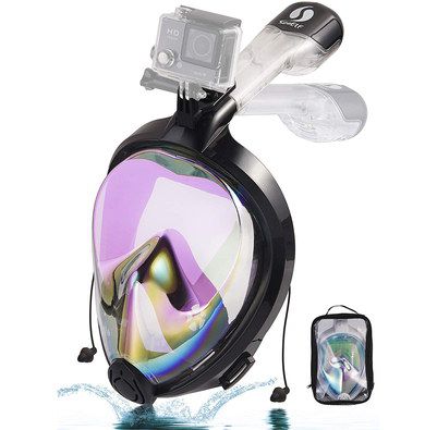 Full-Face Scuba Mask With Black Exterior