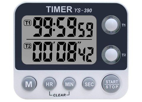 Food Timer With Big Start-Stop Button