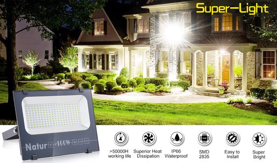 LED Outdoor Security Flood Light In grey