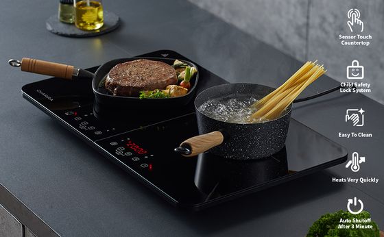 Table Top Induction Hob With Black Glass