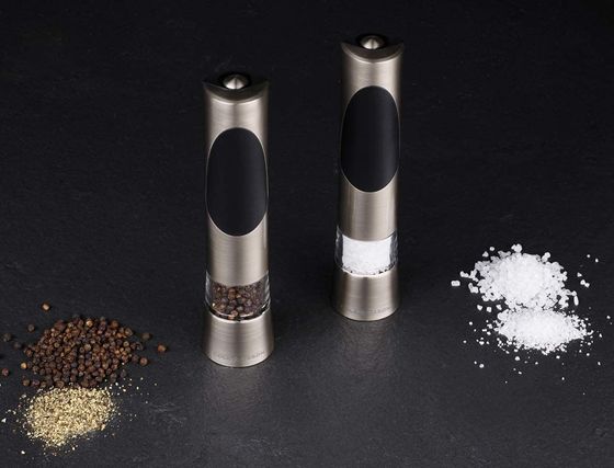 Salt And Pepper Mill Set In Grey Box