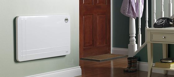 Slim Plug-In Heater Beside Door