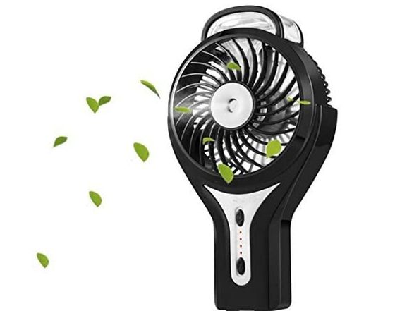 Recharging Mist Cooling Fan With Round Base