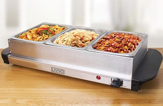 Electric Buffet Server 4 Tray Hotplate