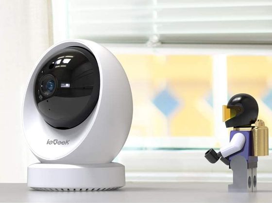 White WiFi Indoor Camera With Mic