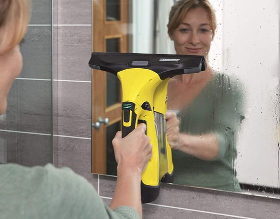 Cordless Window Vacuum In Black And Yellow