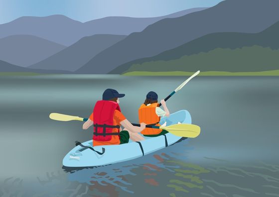 Kayak Fun Time On Loch