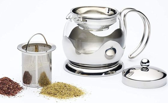 Steel Teapot Infuser And Lid