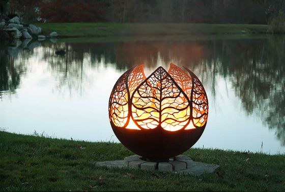 Leaf Style Spherical Fire Pit