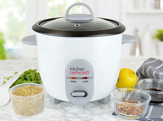 Non Stick Compact Rice Cooker With Clear Cover